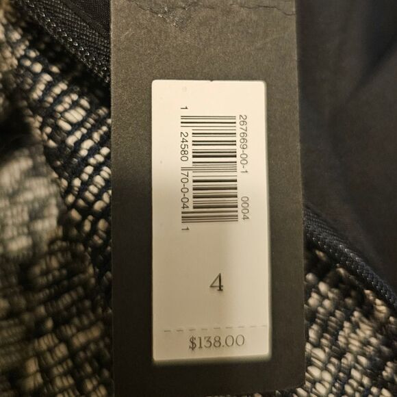 BANANA REPUBLIC Black and White Sleeveless Tweed Dress - Size 4 NWT - Picture 9 of 10